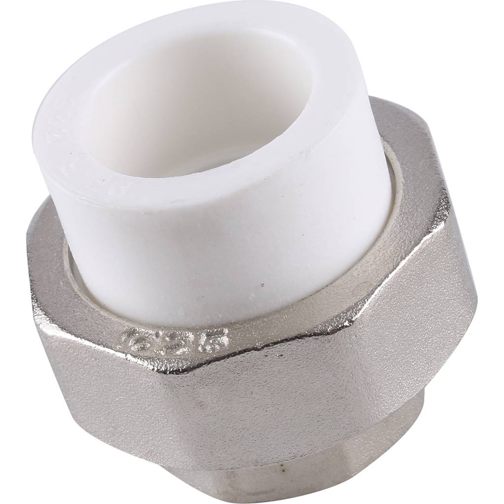 Муфта разъемная Kalde с внутренней резьбой 25x3/4 для полипропиленовых труб под сварку (цвет белый)