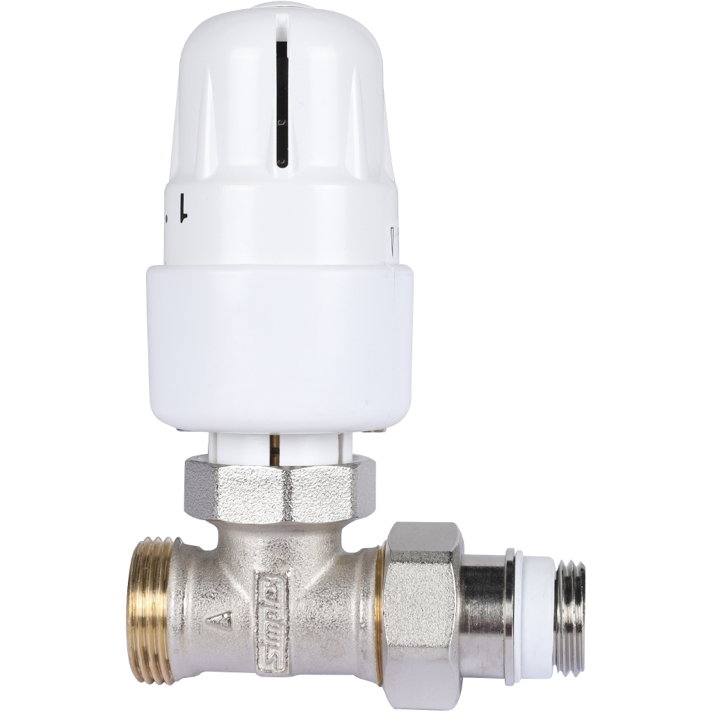 Вентиль Meibes RTL в комплекте с термостатической головкой, прямой 1/2 x 3/4