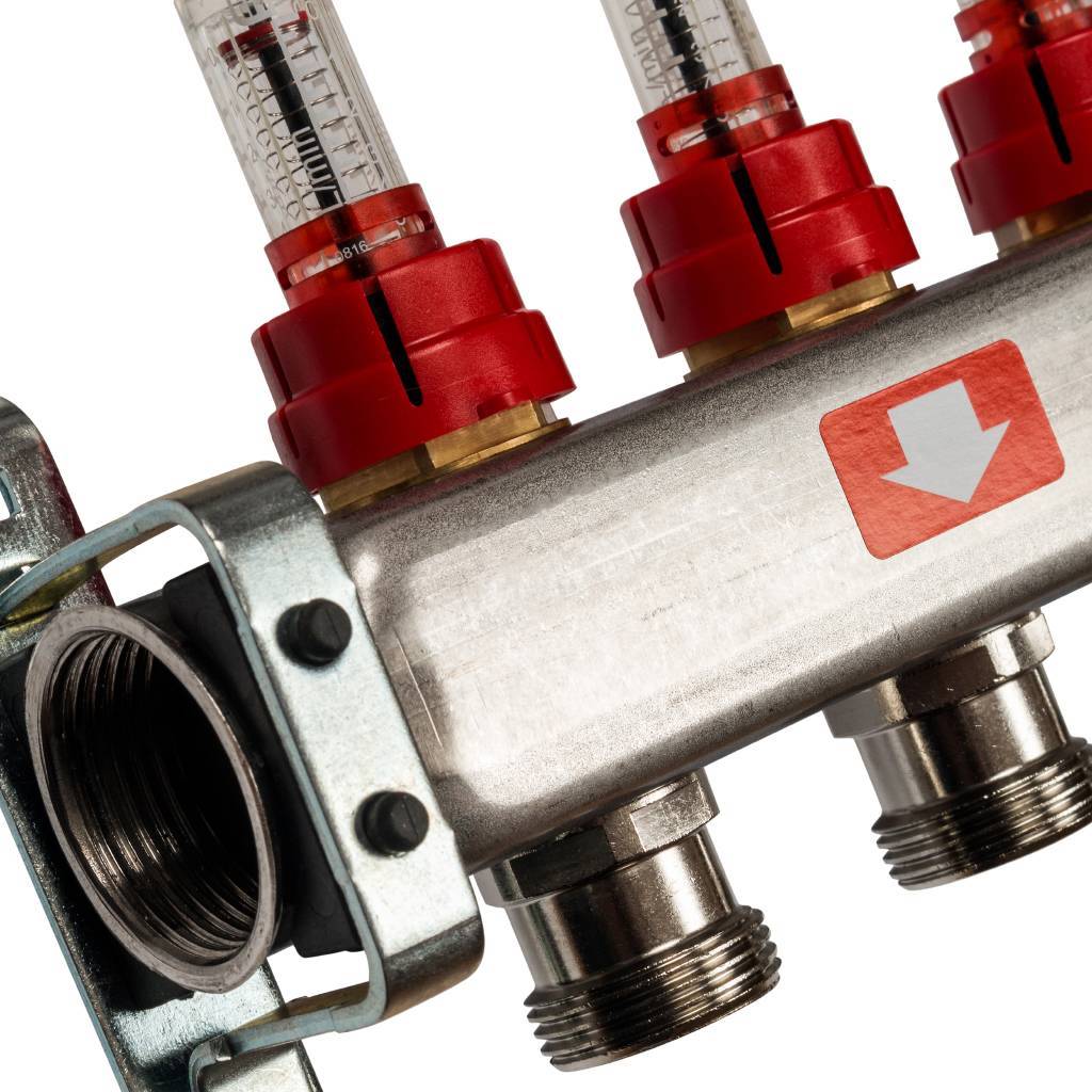 Коллектор из нержавеющей стали с расходомерами STOUT 12 выходов, SMS 0917 000012