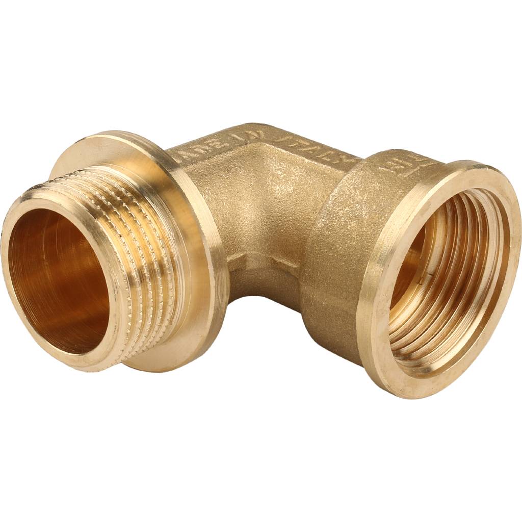 Угольник TIEMME НВ с упором 1х1 для стальных труб резьбовой, 1500033