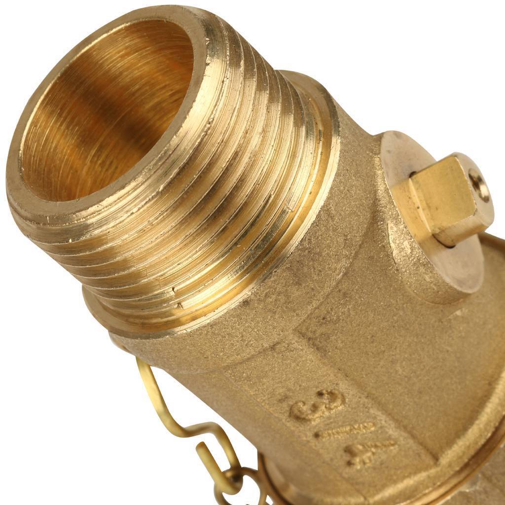 Кран латунный Itap 139 3/4 со щтуцером и заглушкой, 40908