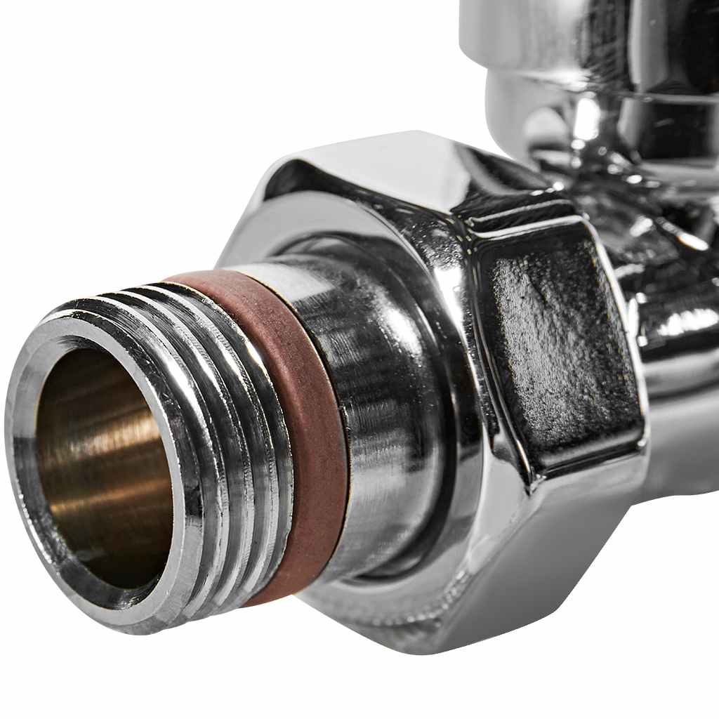 Комплект клапанов термостатических STOUT Design хром, прямой 1/2, SVTDK-0001-000015C