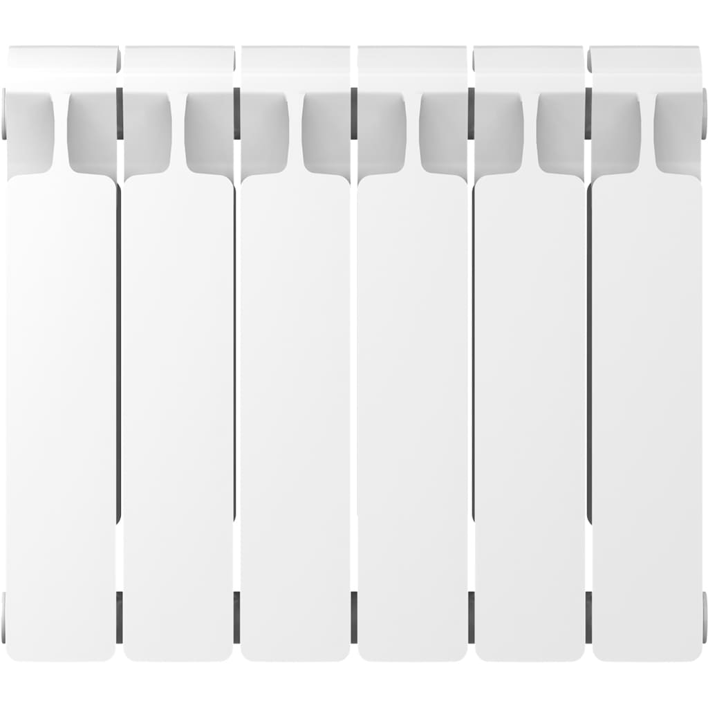 Радиатор биметаллический RIFAR MONOLIT 350 6 секций боковое подключение (белый RAL 9016), 3RM35-6