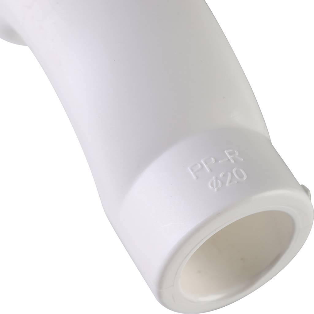 Обводное колено Политэк d=20 для полипропиленовых труб под сварку (цвет белый), 9000010020