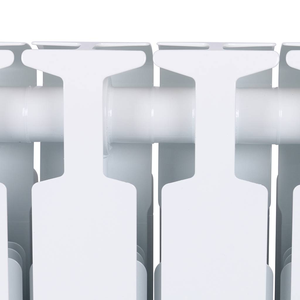 Радиатор биметаллический RIFAR MONOLIT 350 8 секций боковое подключение (белый RAL 9016), 3RM35-8