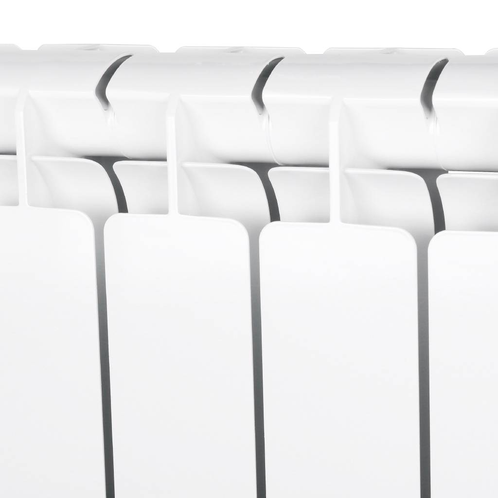 Радиатор алюминиевый STOUT Bravo 500 13 секций боковое подключение RAL9010, SRA-0110-050013