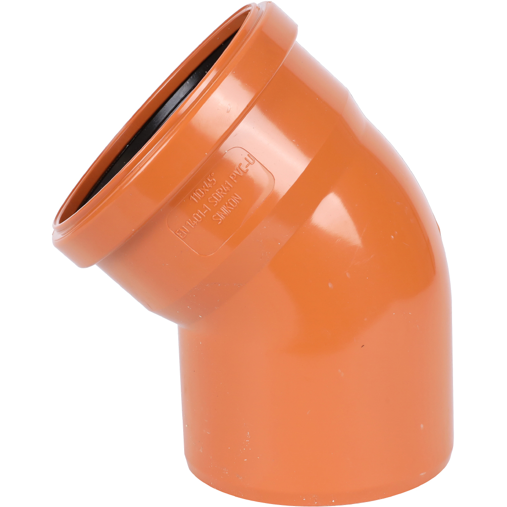 Отвод Sinikon D110x45° для нар. канализации, 20120.R.B