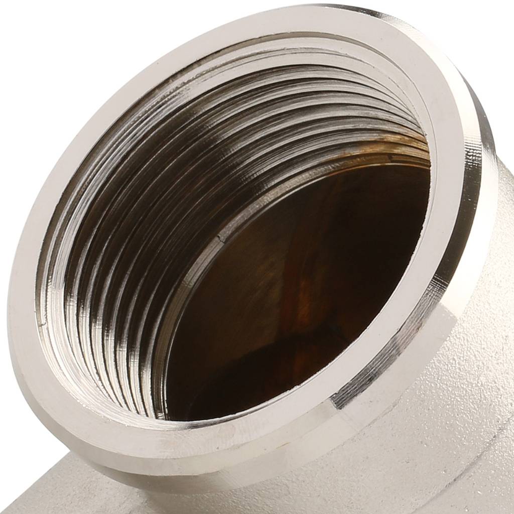 Угольник TIEMME ВВ никелированный 1 1/4х1 1/4 для стальных труб резьбовой, 1500353