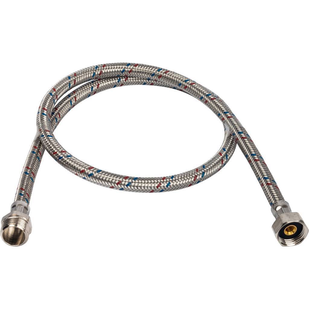 Гибкая подводка для воды STOUT НР 1/2 х ВР 1/2, длина 1000 мм, SHF-0089-081515