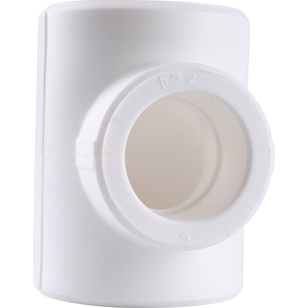 Тройник переходной Kalde 40х32х40 для полипропиленовых труб под сварку (цвет белый)