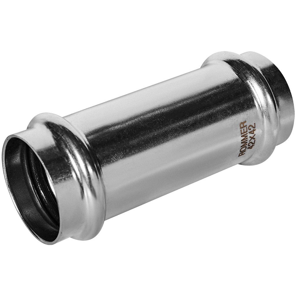Муфта ROMMER надвижная ВПр, 42, из нержавеющей стали прессовой, RSS-1019-000042