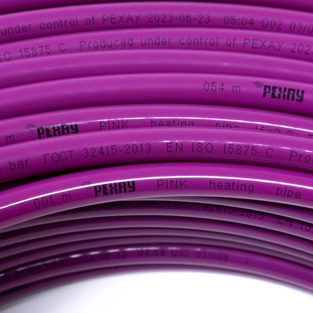Труба отопительная РЕХАУ PINK 20х2,8 мм, бухта 120 м из сшитого полиэтилена PEX, 11360523120