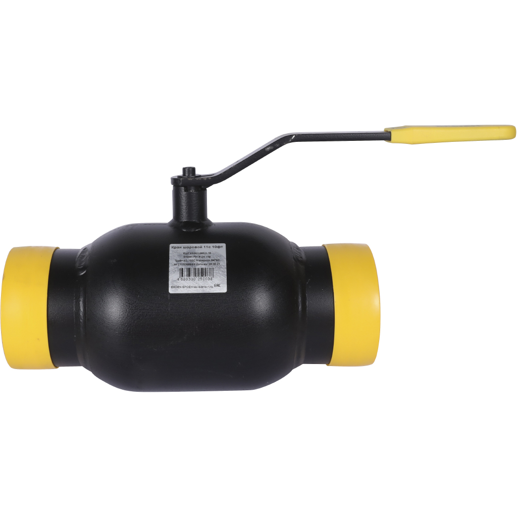 Кран шаровой стальной БРОЕН 11с10фт с/с DN 080 PN 16 для теплоснабжения, 9459434