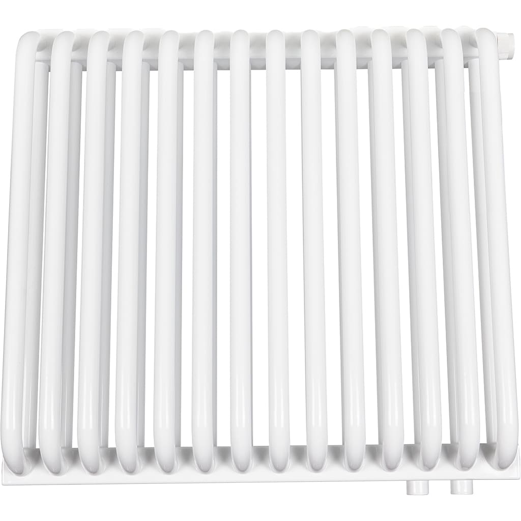 2-х трубчатый радиатор стальной ROMMER RST 2050/14 секций нижнее правое подключение RAL9016, RST-205014-020