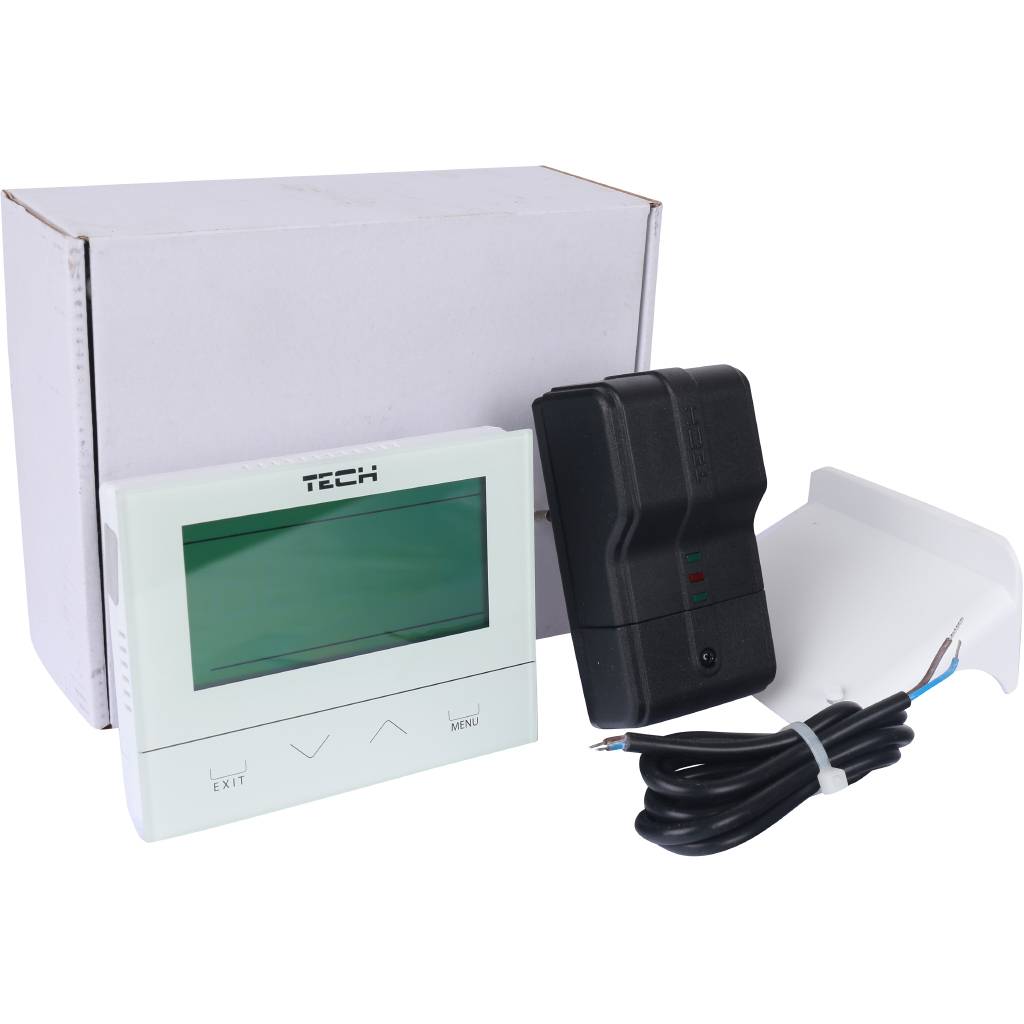 Беcпроводной комнатный двухпозиционный терморегулятор, белый TECH ST-292 v 2