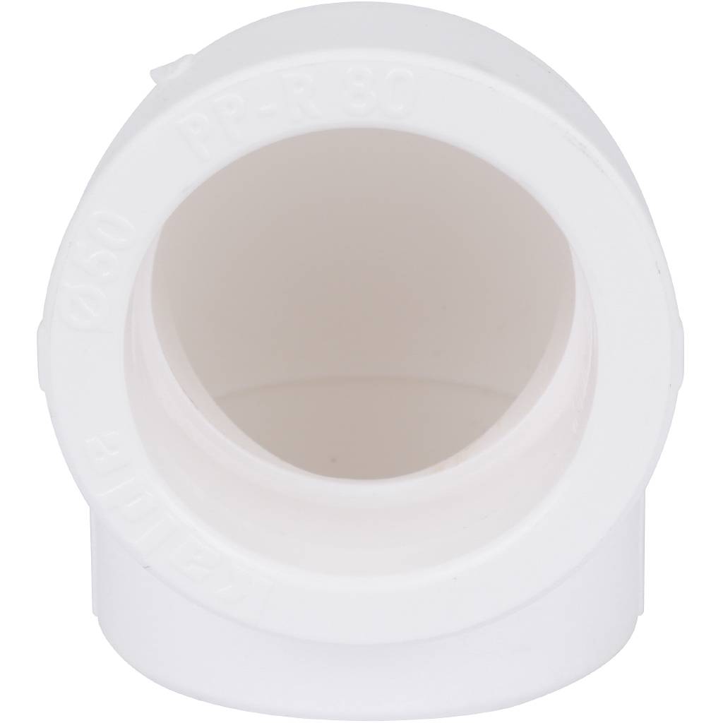 Угольник Kalde d=50 90* для полипропиленовых труб под сварку (цвет белый), R.3212-elb-500000