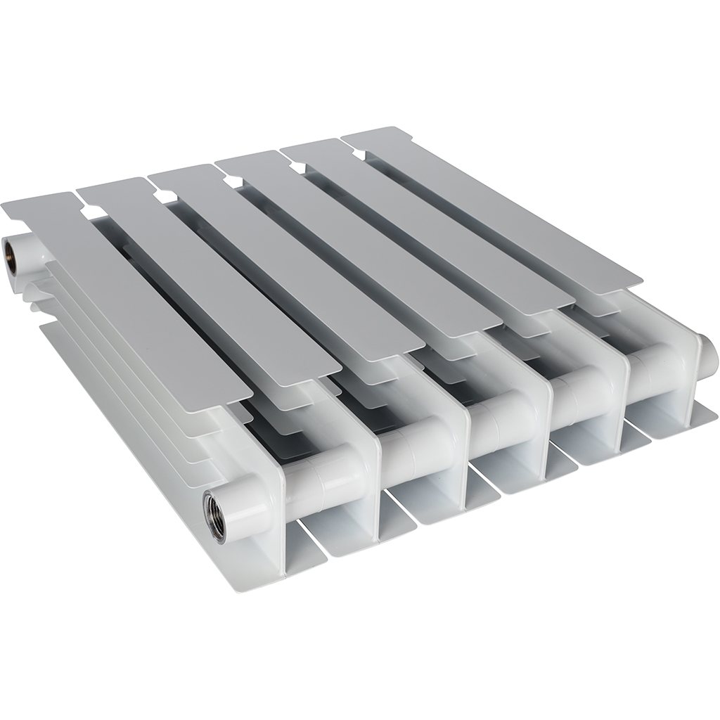 Радиатор биметаллический STOUT VEGA 500 6 секций боковое подключение (белый RAL 9016), SRB-1310-050006