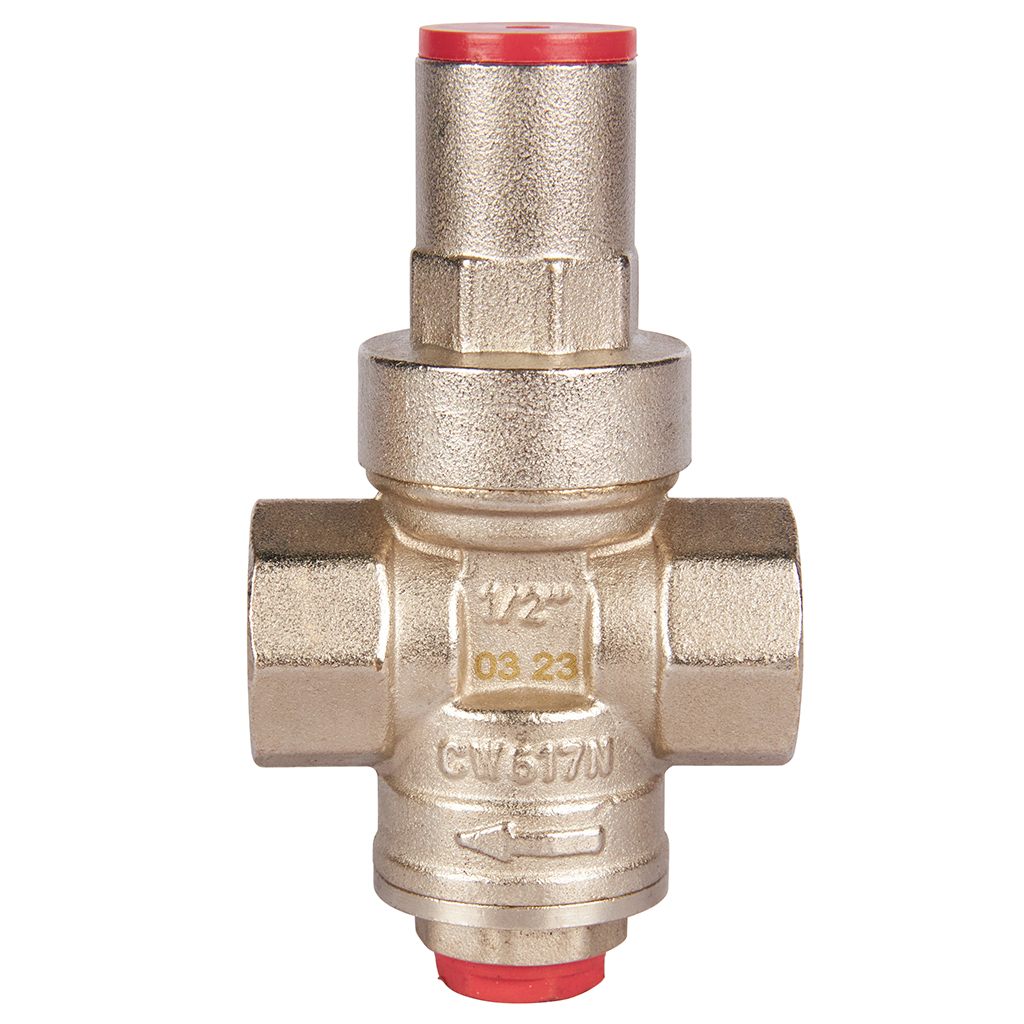 Редуктор давления ROMMER PN16 вн/вн 1/2  с выходом под манометр, RVS-0010-000015