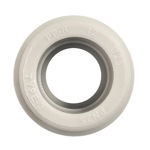 Муфта комбинированная PPR наружная резьба 25х3/4,  серый, РТП