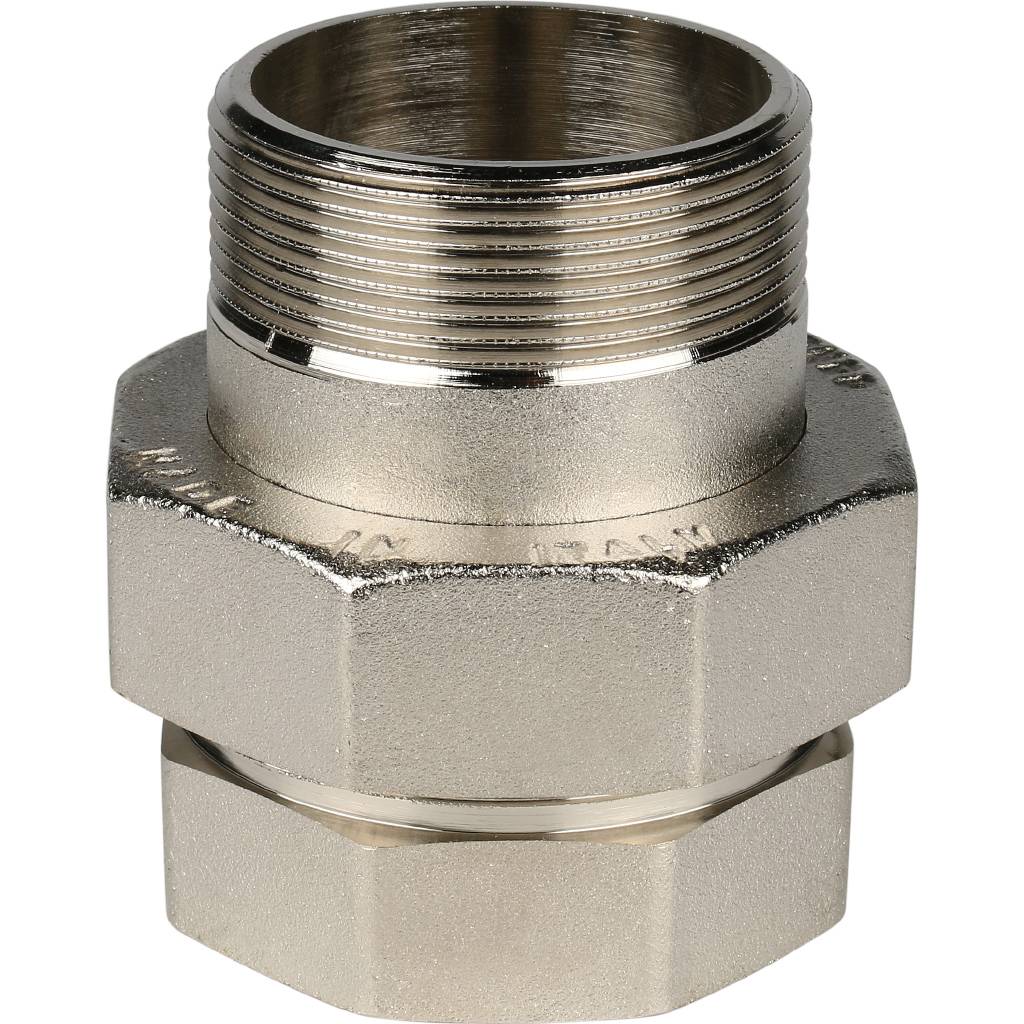 Разъемное соединение STOUT американка ВН никелированное, уплотнение под гайкой 2 o-ring кольцо, SFT-0041-000002