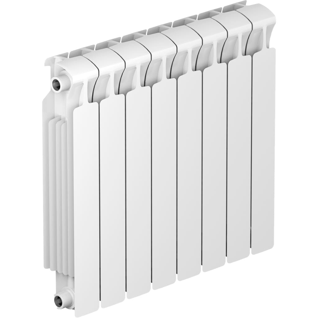 Радиатор биметаллический RIFAR MONOLIT 500 8 секций боковое подключение (белый RAL 9016), 3RM50-8