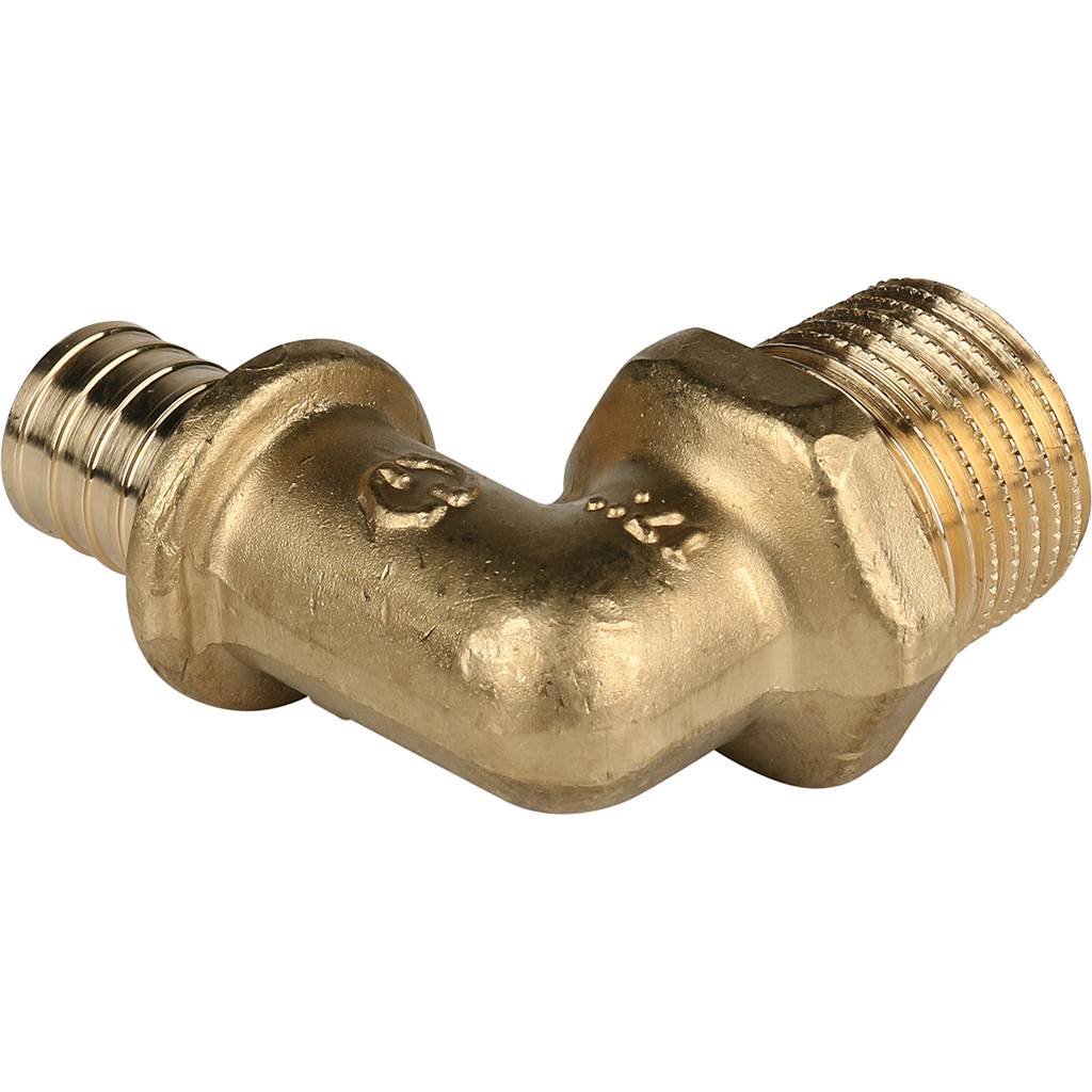 Угольник-переходник STOUT с наружной резьбой 16xR 1/2 для труб из сшитого полиэтилена аксиальный