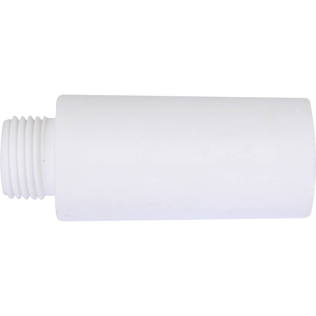 Заглушка Kalde d=20 удлиненная с резьбой для полипропиленовых труб под сварку (цвет белый), 3292-stu-200000