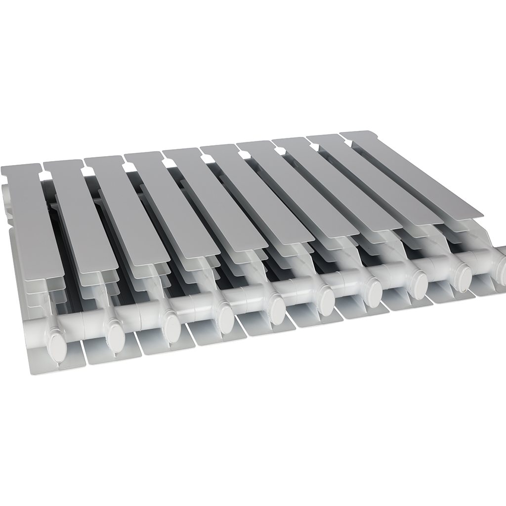 Радиатор алюминиевый STOUT VEGA 500 10 секций боковое подключение (белый RAL 9016), SRA-1310-050010