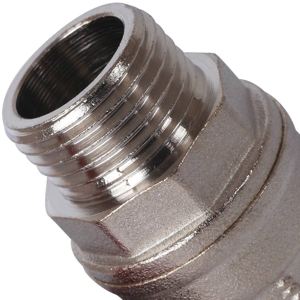 Кран шаровой стандартнопроходной STOUT ВР/НР, ручка бабочка 1/2 (красная ручка), SVB-1014-000015