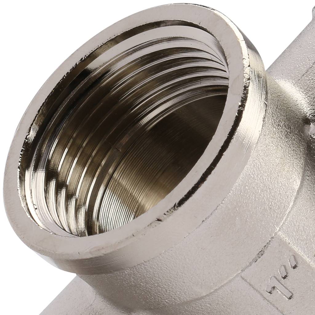 Тройник TIEMME ВВ никелированный 1 для стальных труб резьбовой, 1500083