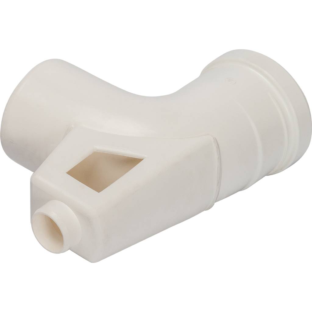 *SCA-8080-121090 STOUT Элемент дымохода конденсац.угол 87° DN80 м/п PP-FE с кронштейном