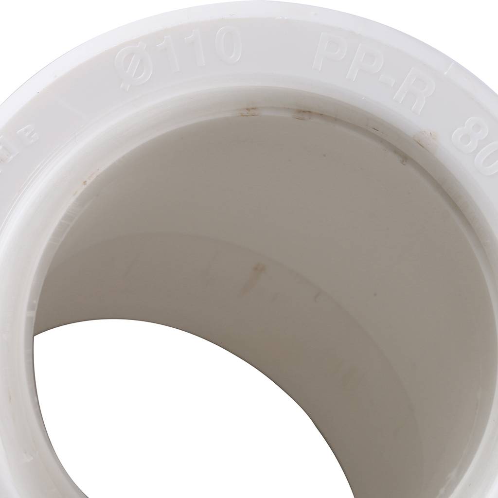 Угольник 45* Kalde d=110 для полипропиленовых труб под сварку (цвет белый)