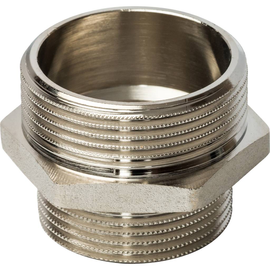 Ниппель НН STOUT переходной никелированный 1 1/2X1 1/4, SFT-0004-112114