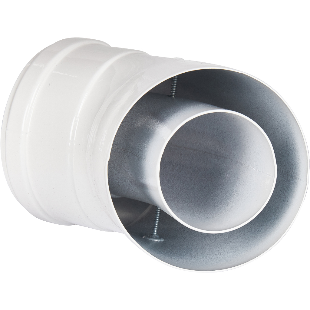 Отвод 45° традиционный коаксиальный ROMMER D60(п-м)/100(п-м)