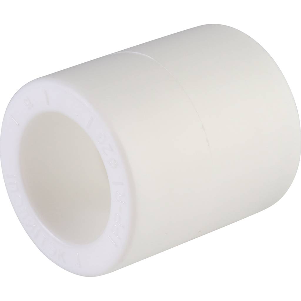 Муфта для полипропиленовых труб под сварку (цвет белый) Политэк d=20, 9000000220