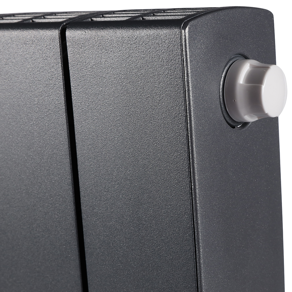 Радиатор биметаллический RIFAR SUPReMO VENTIL 500 SVR 8 секций нижнее правое подключение (Цвет ТИТАН), 4RS50.VR-8-TI