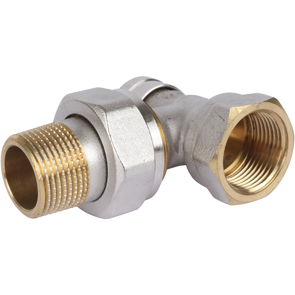 Клапан запорный Danfoss угловой никелированный RLV-20 Danfoss, 003L0145