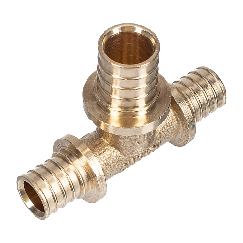 Тройник переходной аксиальный, латунь,20х16х16, желтый, RTP