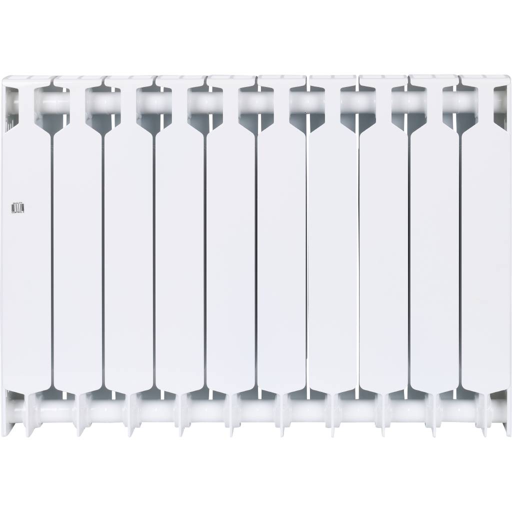Радиатор биметаллический RIFAR SUPReMO 500 10 секций боковое подключение (белый RAL 9016), 4RS50-10