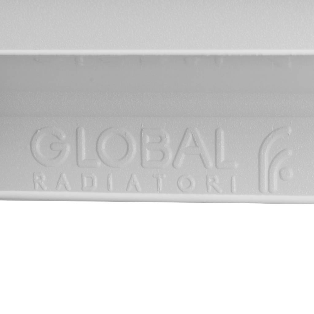 Радиатор алюминиевый Global ISEO 500 12 секций боковое подключение (белый RAL 9010), IS05001012