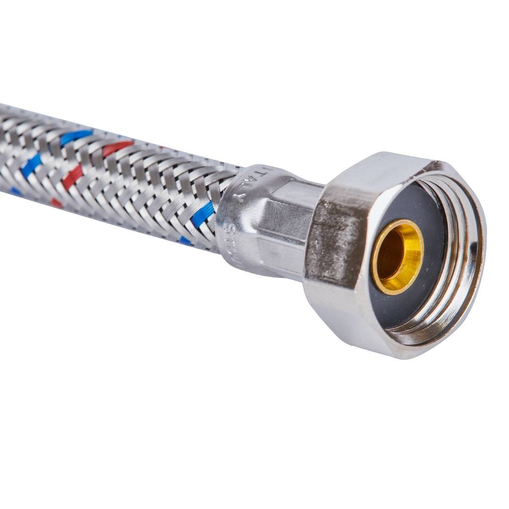 Гибкая подводка для воды STOUT ВР 1/2 х ВР 1/2, длина 2500 мм, SHF-0123-081515