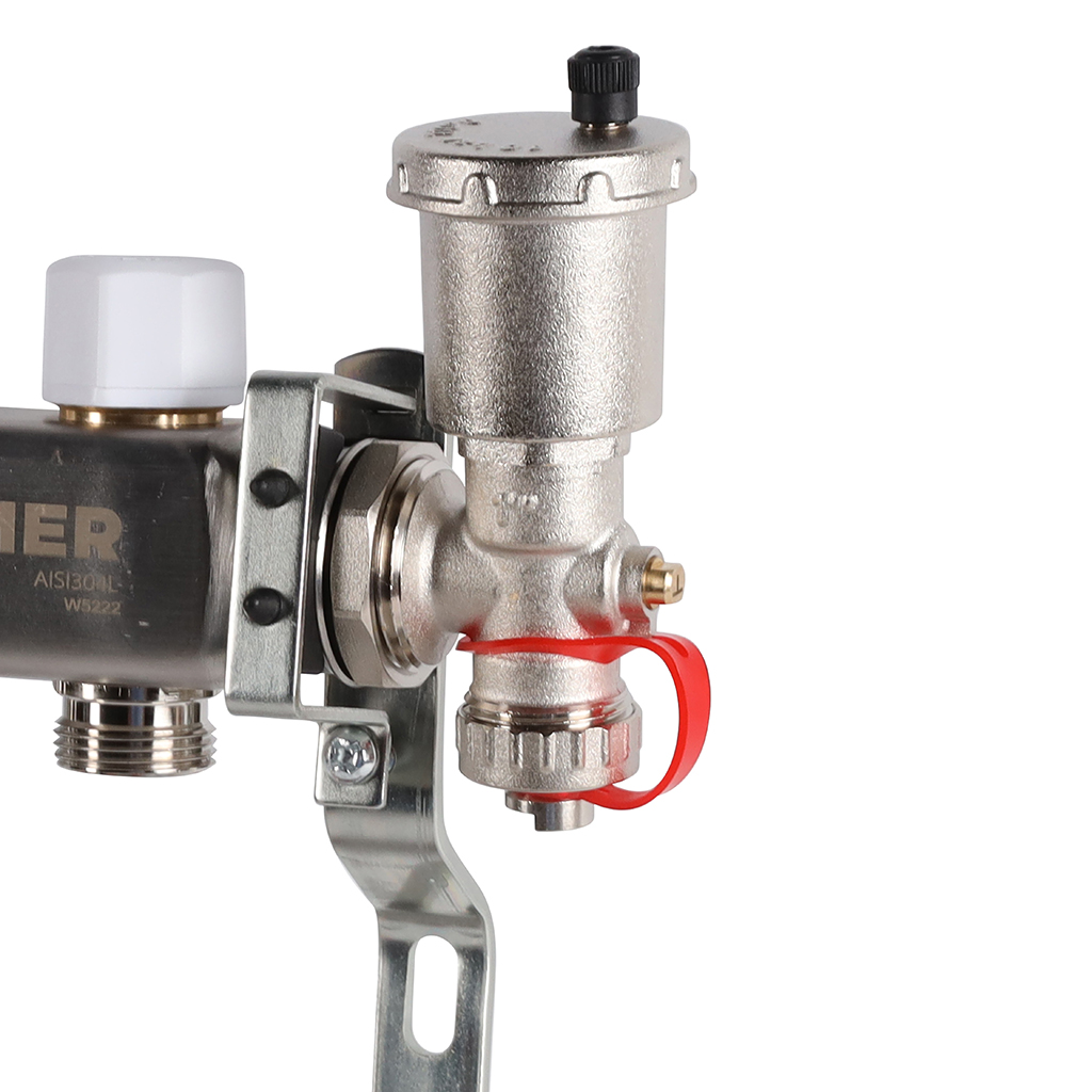 Коллектор из нержавеющей стали в сборе без расходомеров ROMMER 2 выхода, RMS-3210-000002