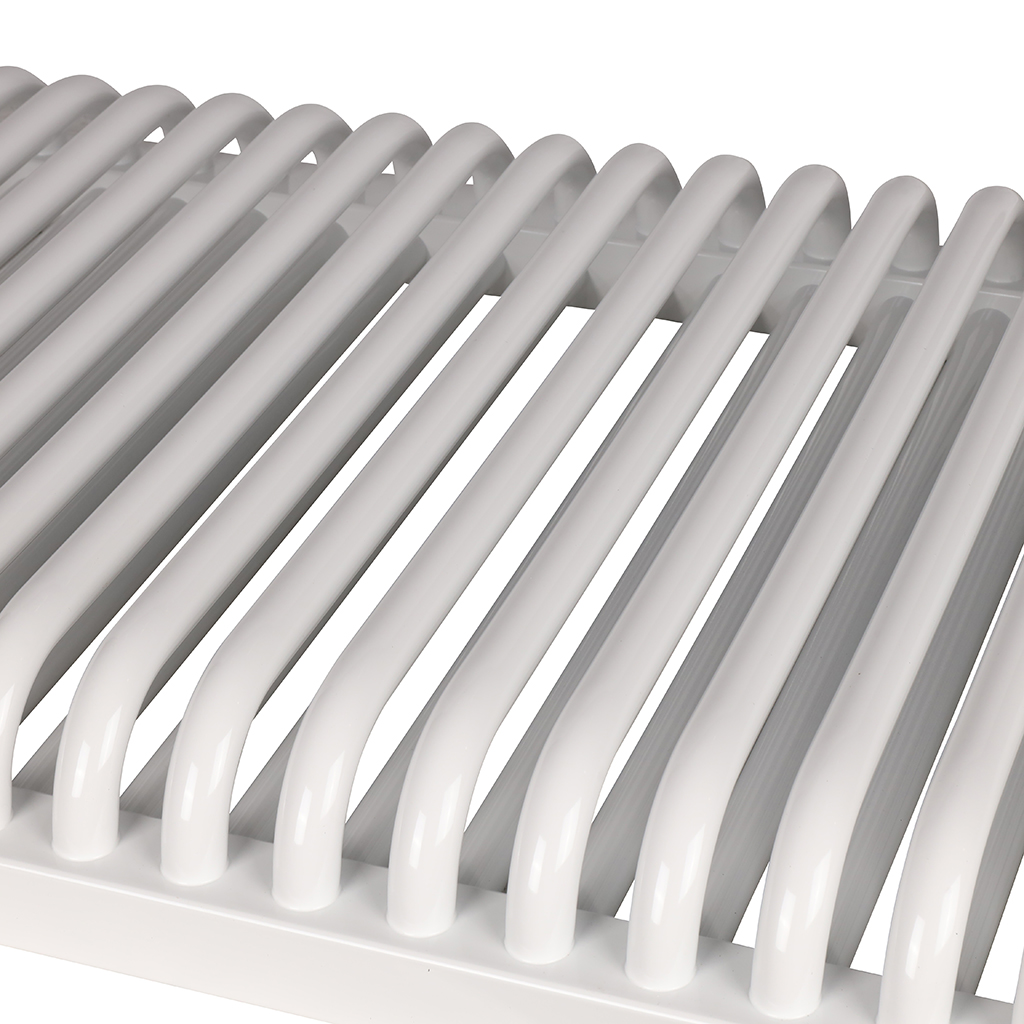 2-х трубчатый радиатор стальной ROMMER RST 2050/28 секций нижнее правое подключение RAL9016