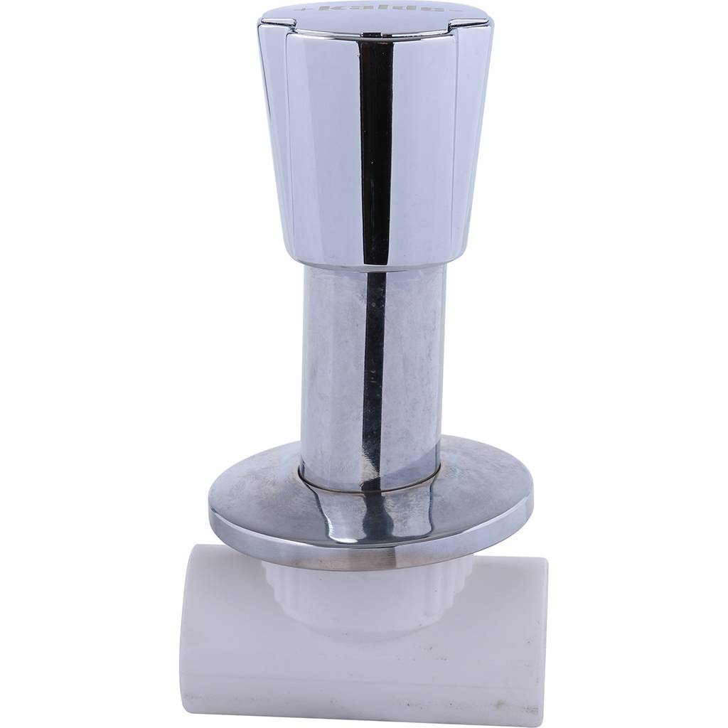 Вентиль Kalde c хромированной ручкой трилистник d=25