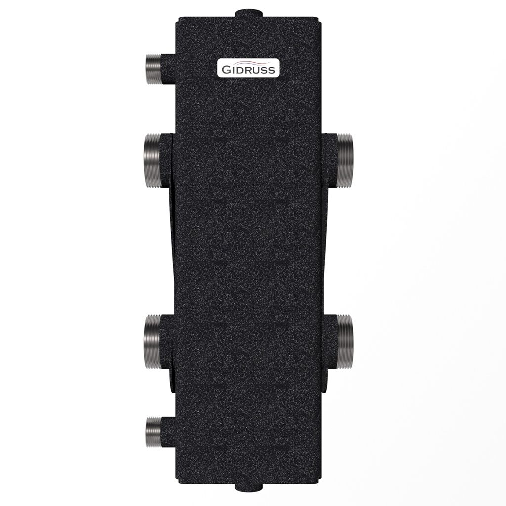 Гидравлический разделитель GIDRUSS GR-150-40 (до 150 кВт, G 1 1/2, корпус 120х120x4 ст. 09Г2С)