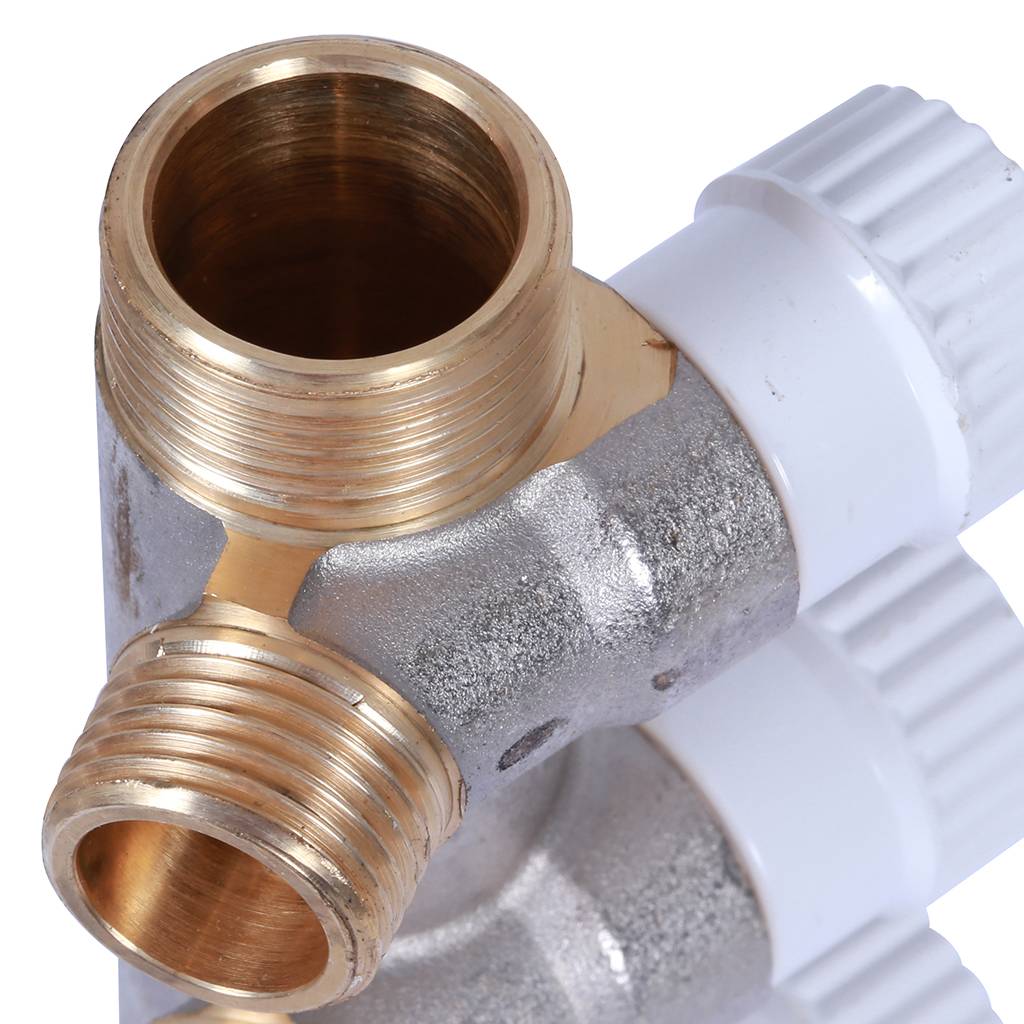 Коллектор распределительный STOUT 3/4, 4 отвода 1/2  плоское уплотнение