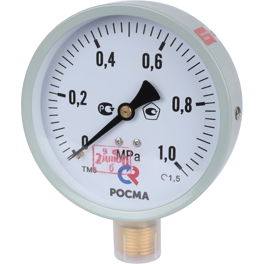 Манометр стандартный РОСМА 100 мм 150 градусов 1/2 давление 1 MРа ТМ-510P