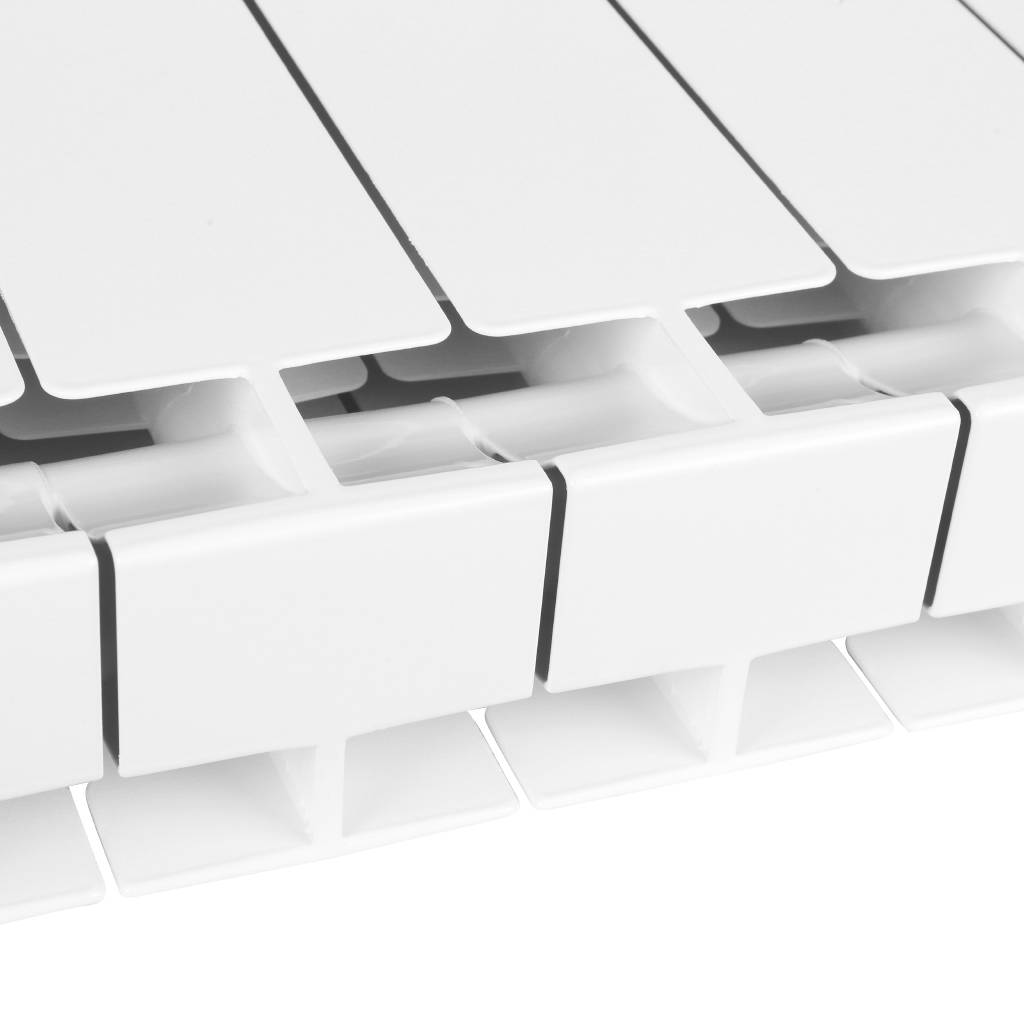 Радиатор биметаллический STOUT STYLE 500 12 секций боковое подключение (белый RAL 9010)