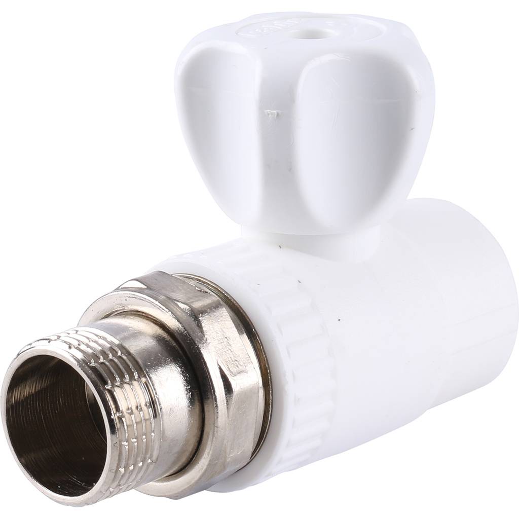 Кран шаровой Kalde разборный прямой с накидной гайкой 25х3/4, 3242-vlr-250c00