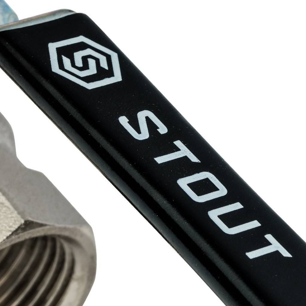 Кран шаровой STOUT с фильтром 1, SVF 0001 000025